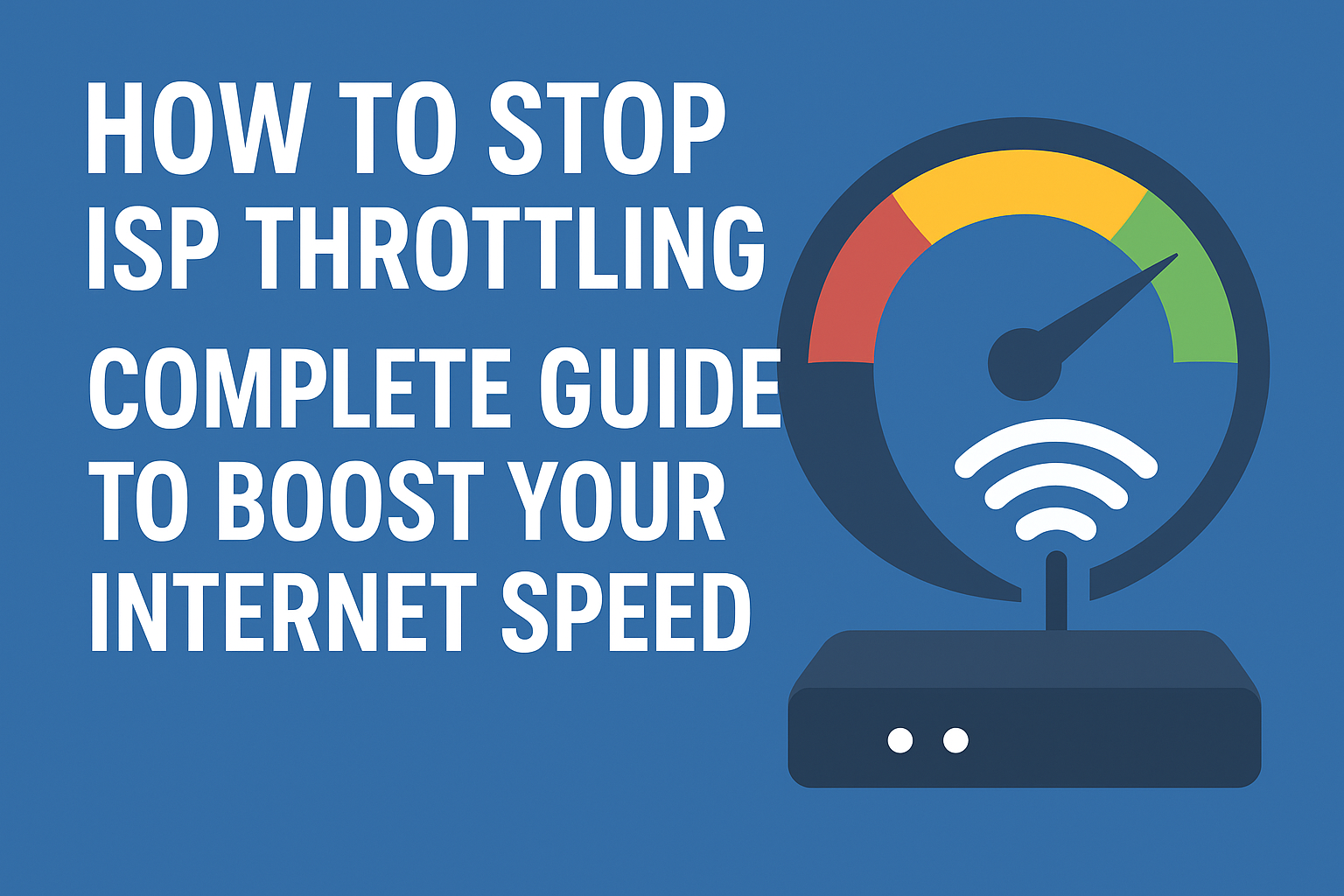 how to stop ISP throttling